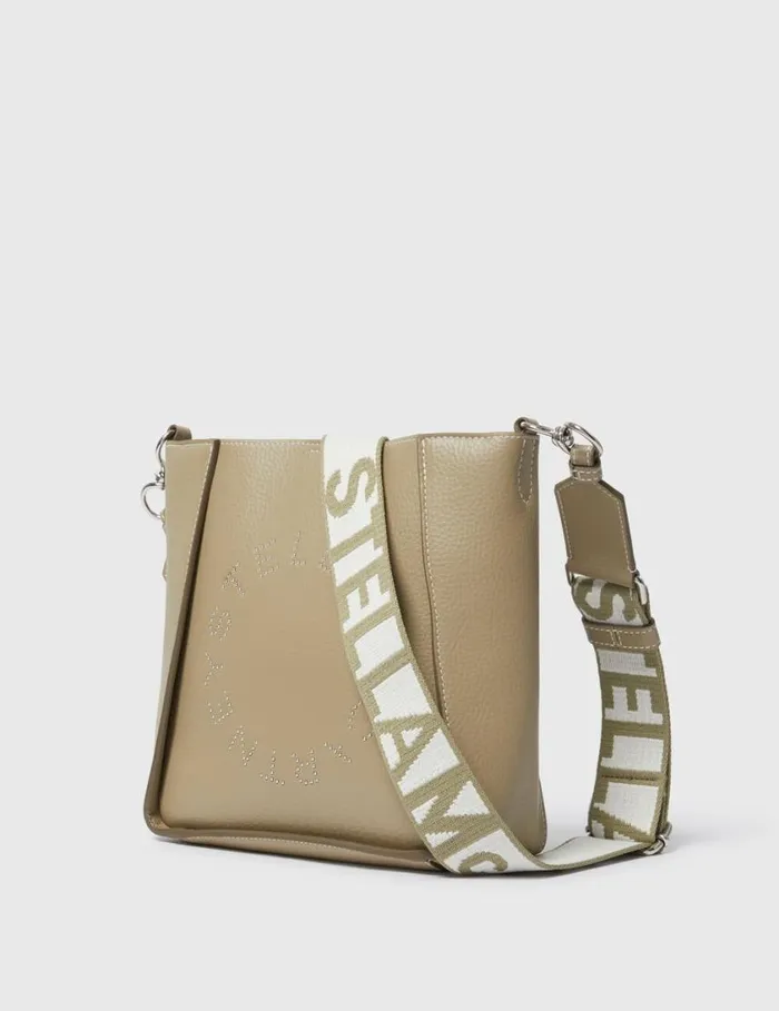 Women Logo Square Crossbody Bag Bamboo Stella McCartney Crossbody Bags