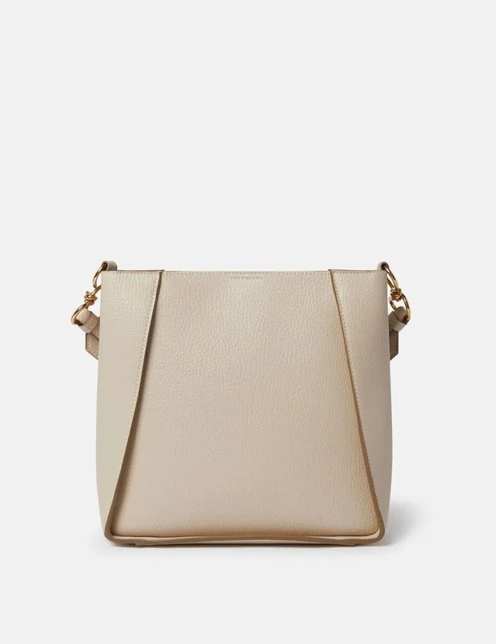 Women Logo Square Crossbody Bag Oat Stella McCartney Crossbody Bags Women Logo Square Crossbody Bag Oat Stella McCartney Crossbody Bags