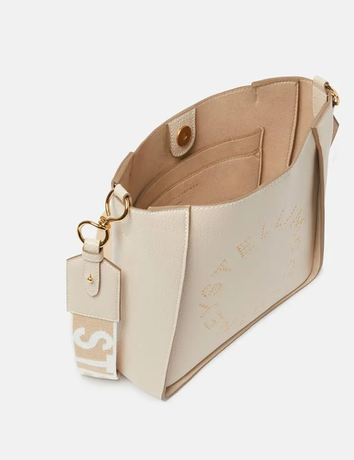 Women Logo Square Crossbody Bag Oat Stella McCartney Crossbody Bags Women Logo Square Crossbody Bag Oat Stella McCartney Crossbody Bags