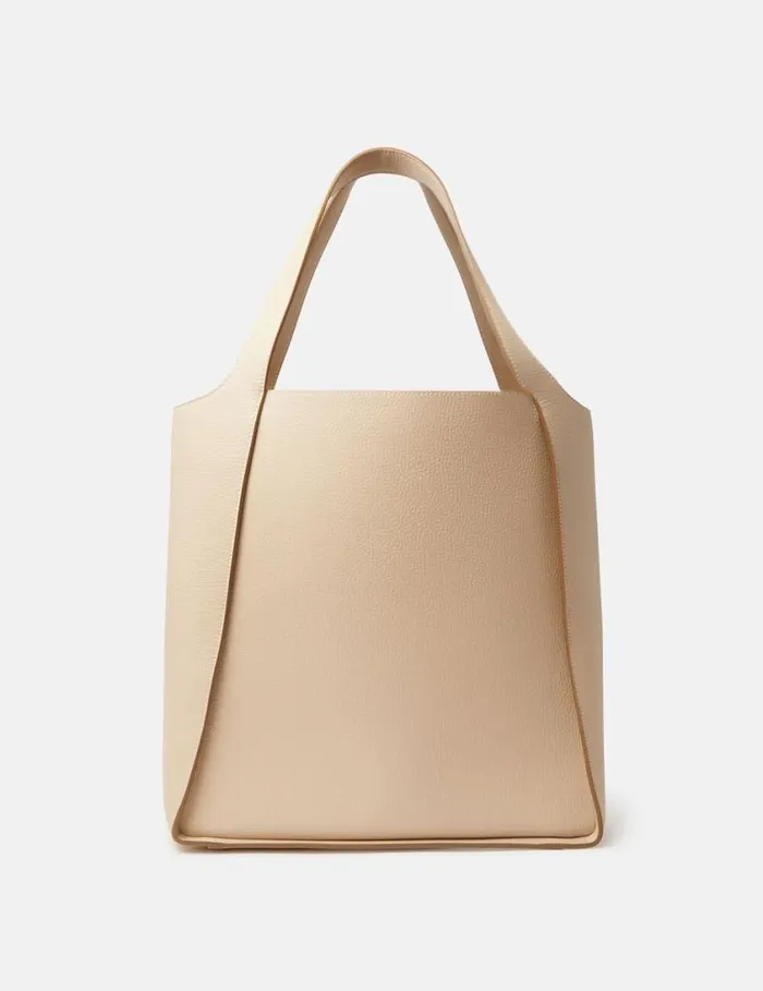 Women Logo Tote Bag Oat Stella McCartney Logo Bag