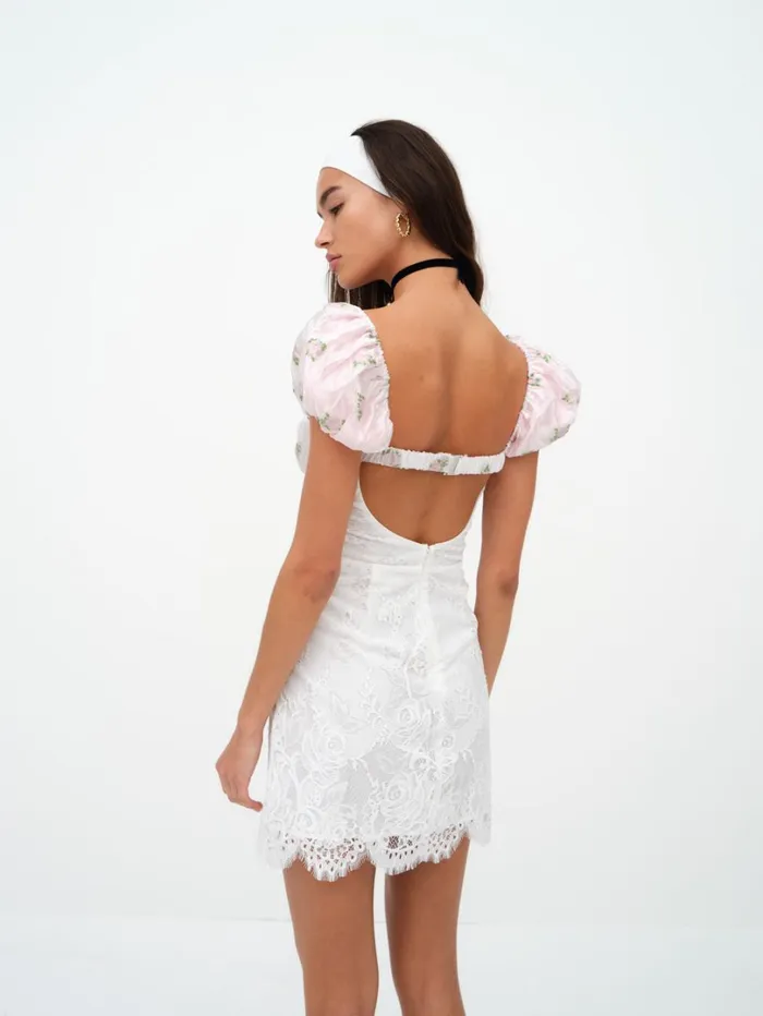 Women London Mini Dress White For Love and Lemons Dresses Women London Mini Dress White For Love and Lemons Dresses