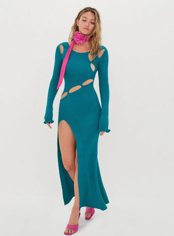 Women Lorelei Maxi Dress Blue For Love and Lemons Dresses
