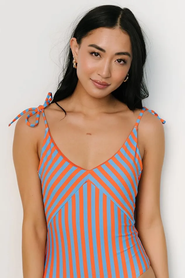 Women Lotus One Piece Blue Orange Baltic Born One Piece