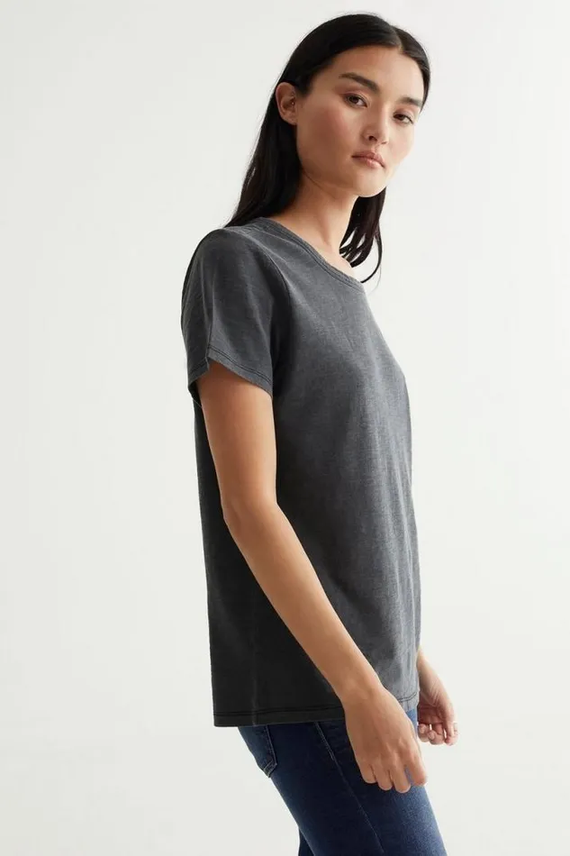 Women Lucky Brand All Tops Classic Crew Jet Black