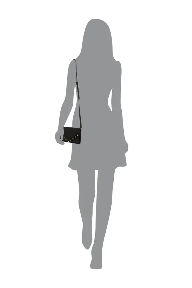 Women Lucky Brand Handbags Ruth Scalloped Crossbody Bag Black