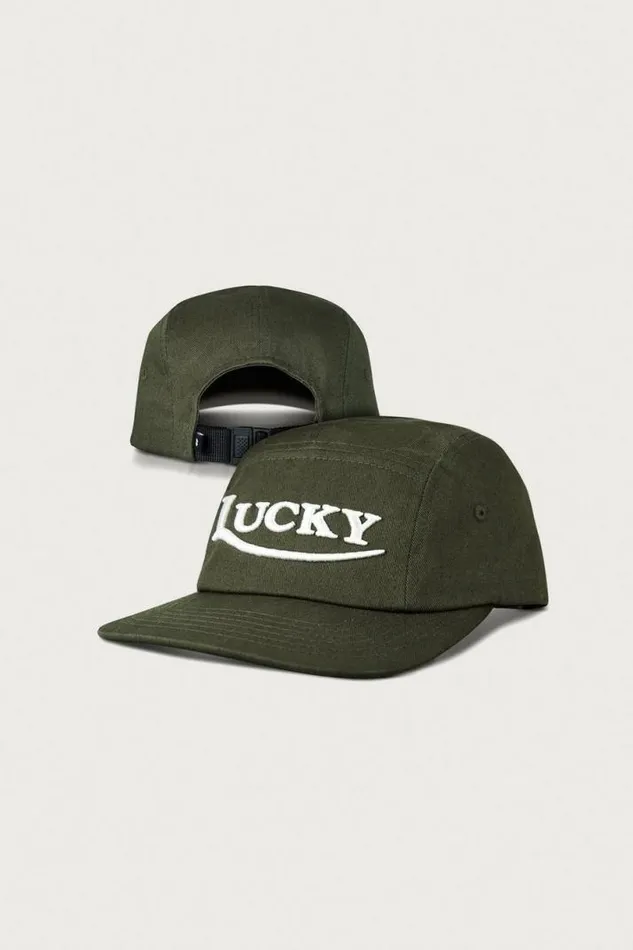 Women Lucky Brand Hats Lucky Emb 5 Panel Hat Light Green