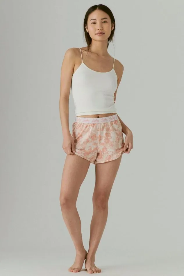 Women Lucky Brand Intimates and Sleepwear Lucky Cozy Sleep Short Set Open Overflow