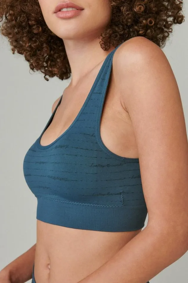 Women Lucky Brand Intimates and Sleepwear Seamless Comfort 2pk Bra Varsity Navy
