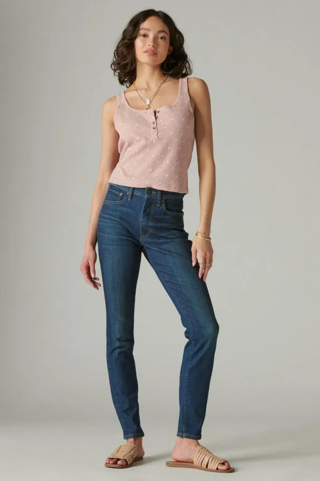 Women Lucky Brand Jeans Bridgette High Rise Skinny Inclusion Blue