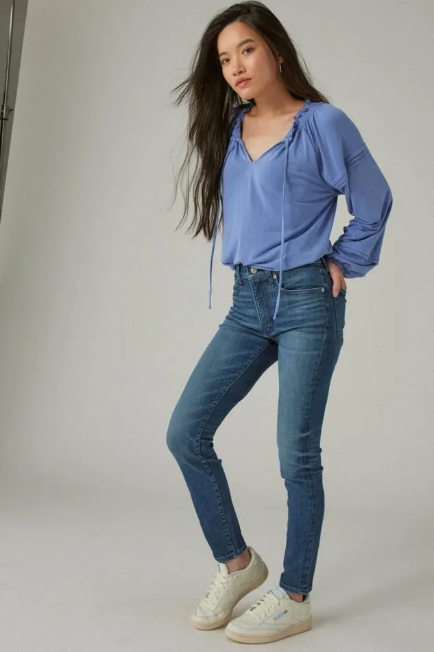 Women Lucky Brand Jeans High Rise Bridgette Skinny Gemini