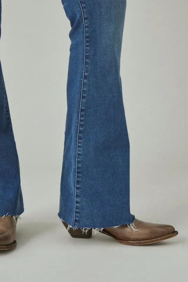 Women Lucky Brand Jeans High Rise Stevie Flare Confidence Club