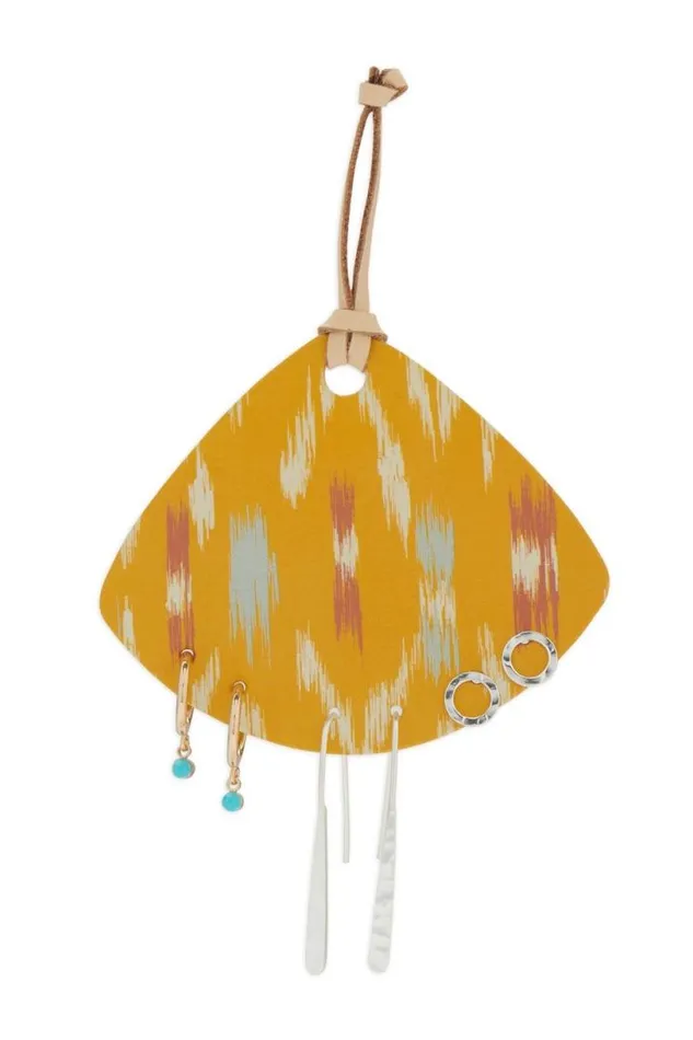 Women Lucky Brand Jewelry Painted Card Modern Earring Set Two Tone