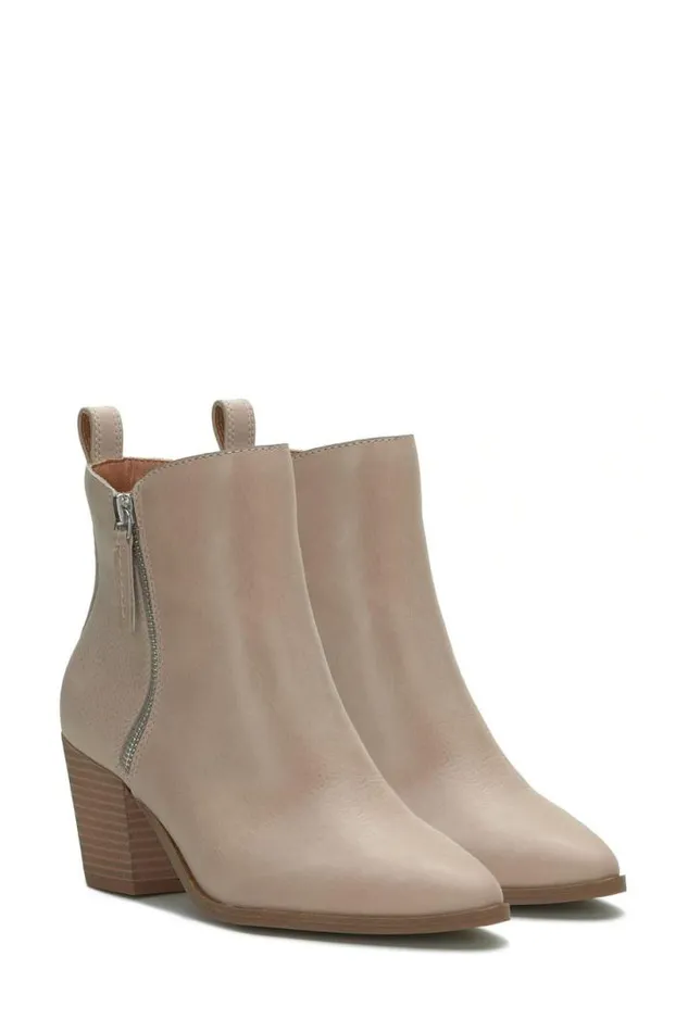 Women Lucky Brand Shoes Bidelia Bootie Light Grey