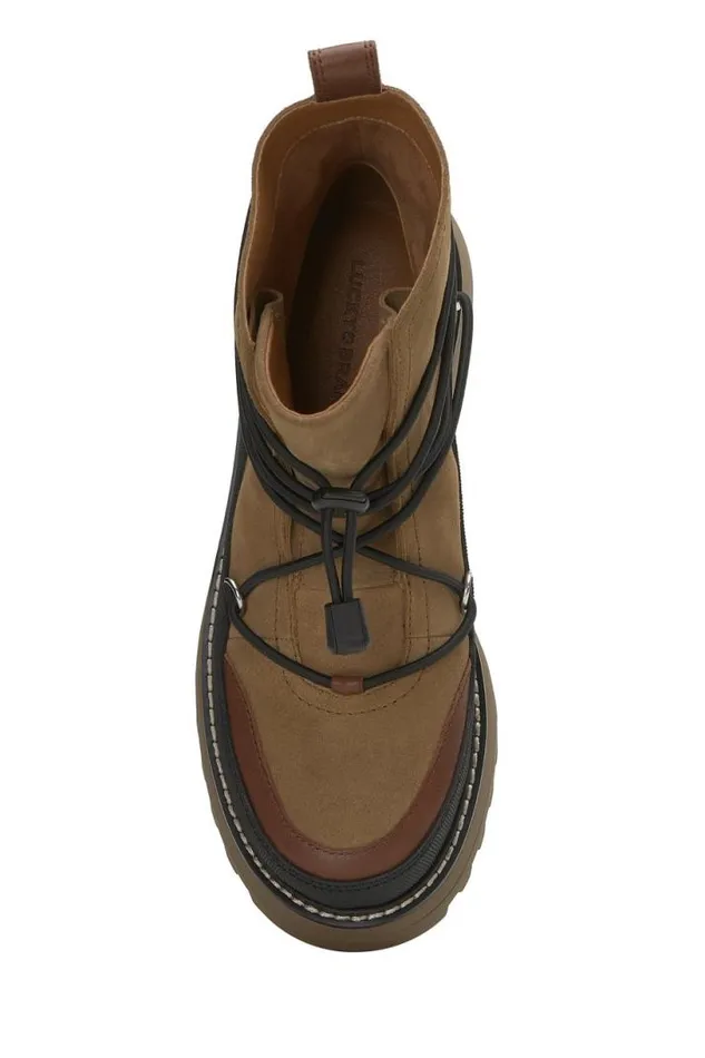 Women Lucky Brand Shoes Caelia Casual Bootie Medium Brown