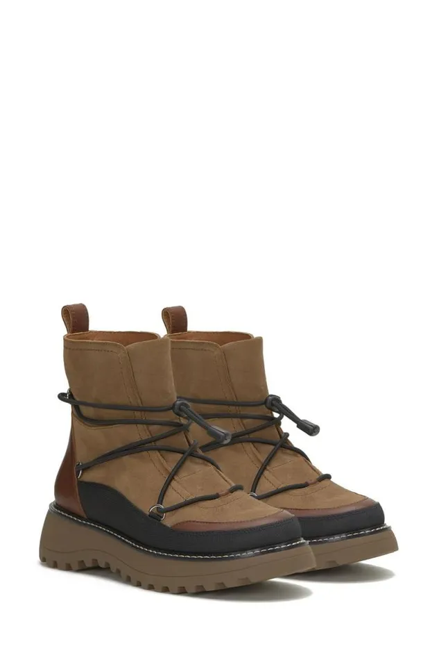 Women Lucky Brand Shoes Caelia Casual Bootie Medium Brown