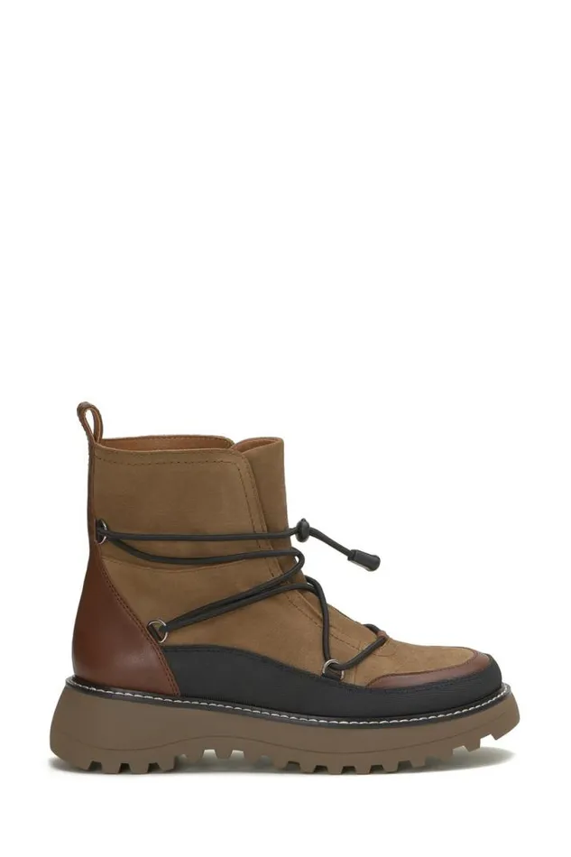 Women Lucky Brand Shoes Caelia Casual Bootie Medium Brown