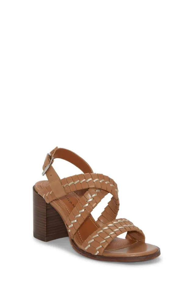 Women Lucky Brand Shoes Dabene Heel Medium Dark Beige