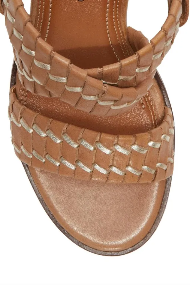 Women Lucky Brand Shoes Dabene Heel Medium Dark Beige