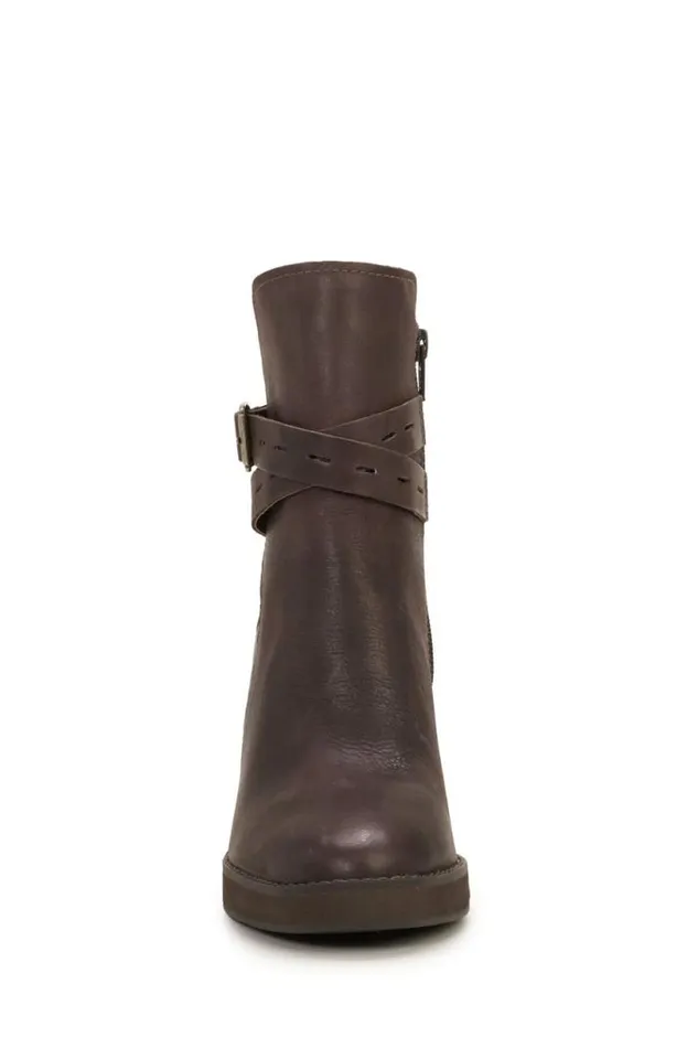 Women Lucky Brand Shoes Natesa Highheel Bootie Open Brownrust