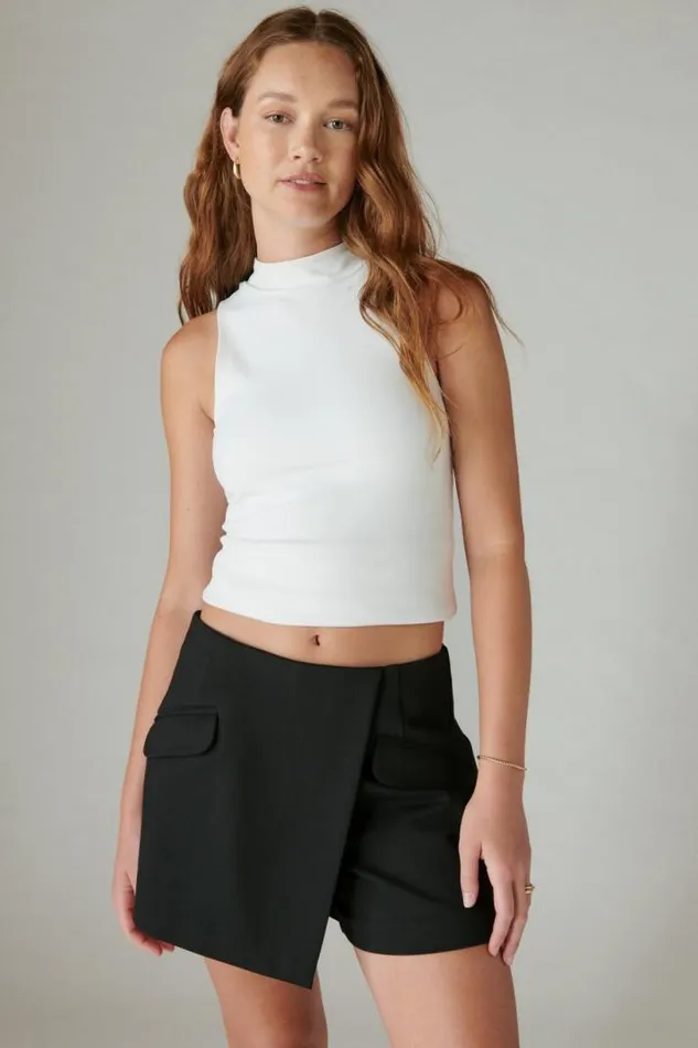 Women Lucky Brand Skirts Ponte Skort Lucky Levi Navy