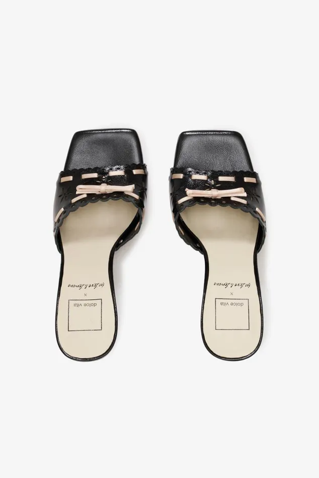 Women Madalie Wedge Heels Black For Love and Lemons Shoes