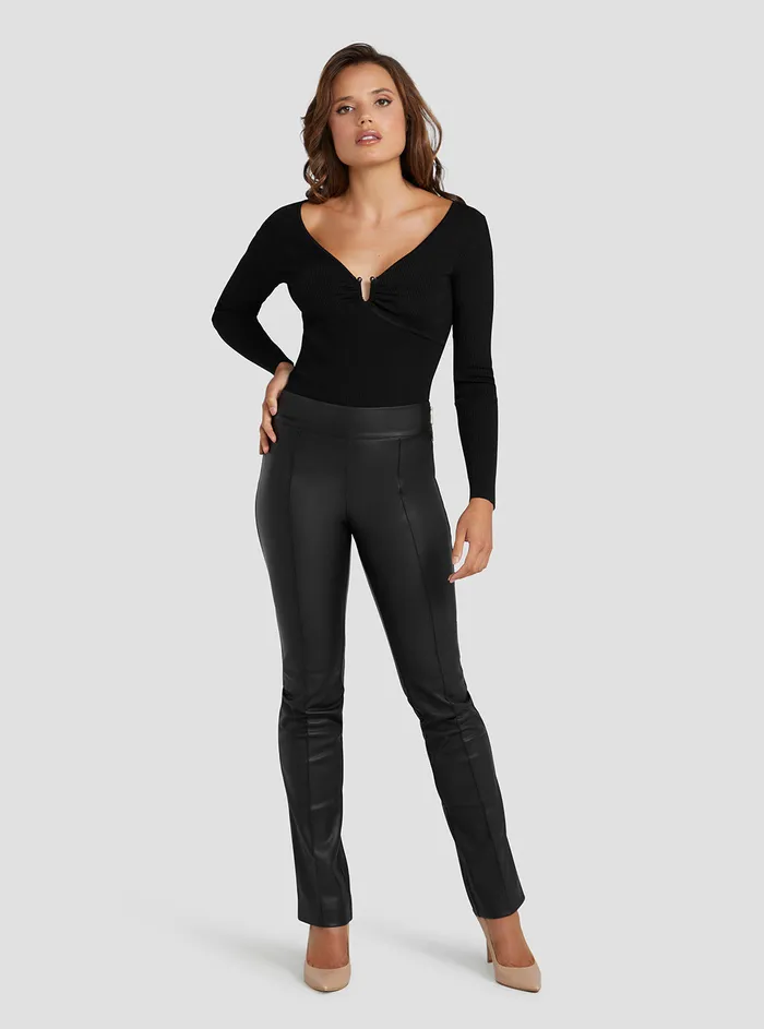 Women Marciano GUESS Marciano Black Jenna Faux Leather Pants Women Marciano GUESS Marciano Black Jenna Faux Leather Pants