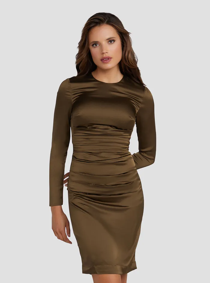 Women Marciano GUESS Marciano Brown Krystal Mini Dress
