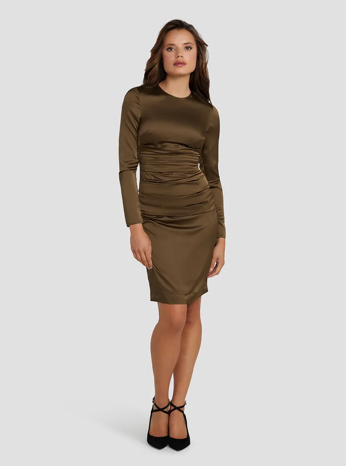 Women Marciano GUESS Marciano Brown Krystal Mini Dress Women Marciano GUESS Marciano Brown Krystal Mini Dress