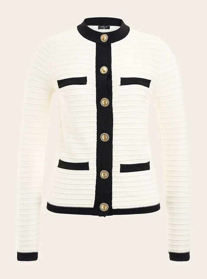 Women Marciano GUESS Marciano Sandy Black Alba Embossed Cardigan Women Marciano GUESS Marciano Sandy Black Alba Embossed Cardigan