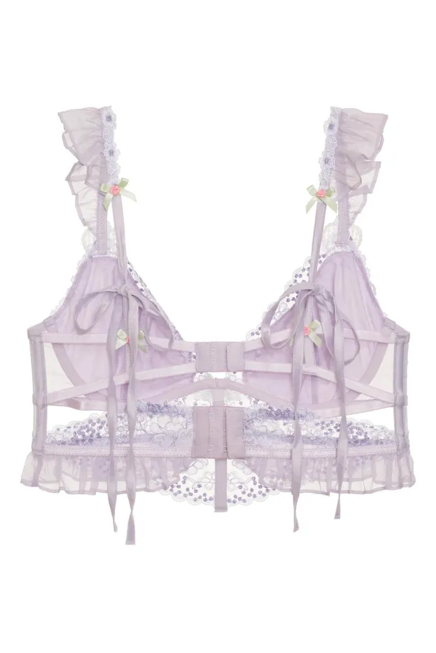 Women Margaux Bustier Purple For Love and Lemons Lingerie Women Margaux Bustier Purple For Love and Lemons Lingerie
