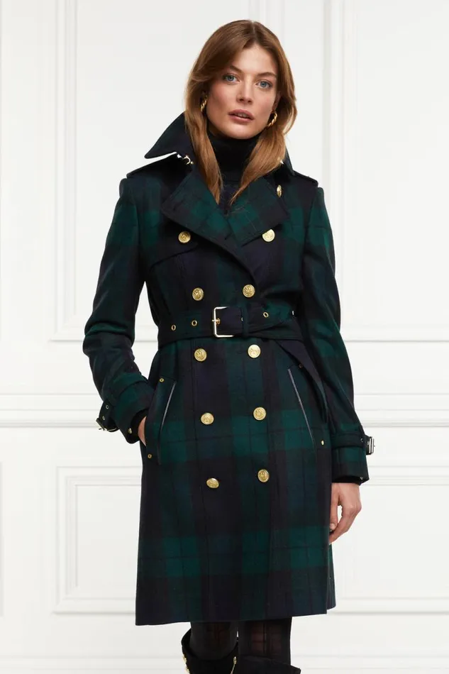 Women Marlborough Trench Coat Blackwatch Holland Cooper Tailoring