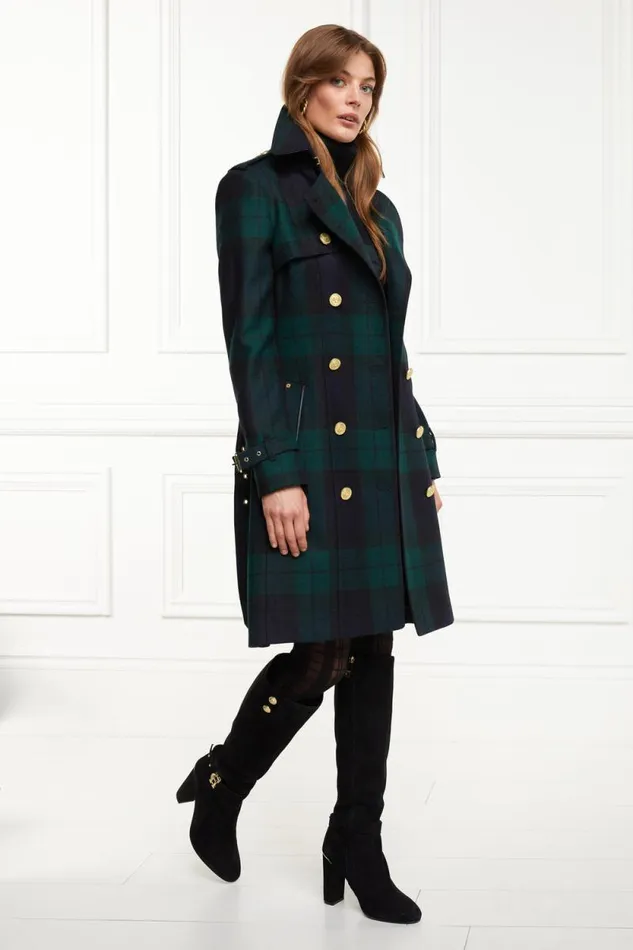 Women Marlborough Trench Coat Blackwatch Holland Cooper Tailoring