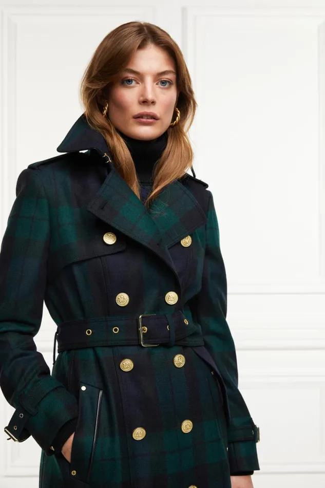 Women Marlborough Trench Coat Blackwatch Holland Cooper Tailoring