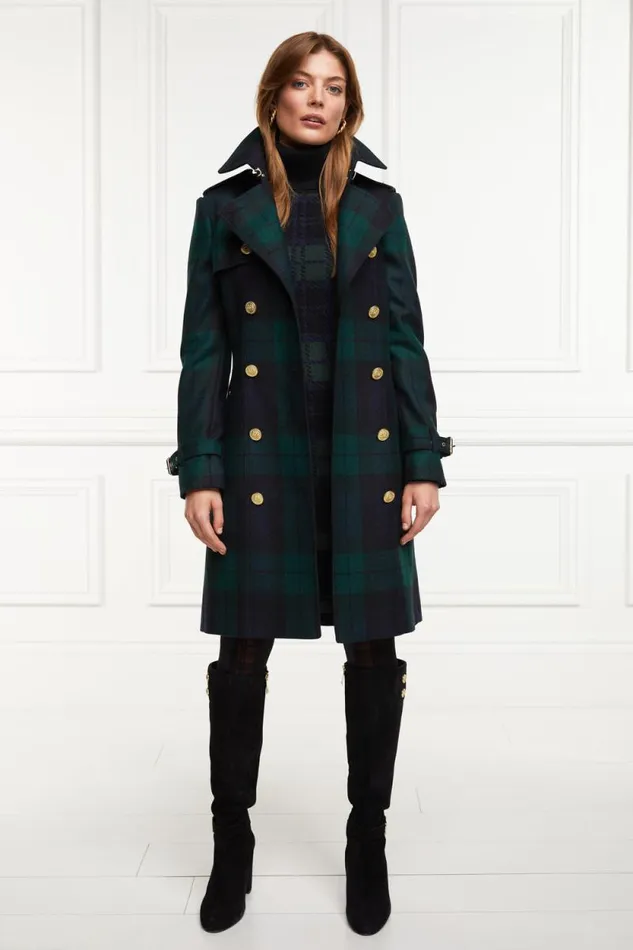 Women Marlborough Trench Coat Blackwatch Holland Cooper Tailoring