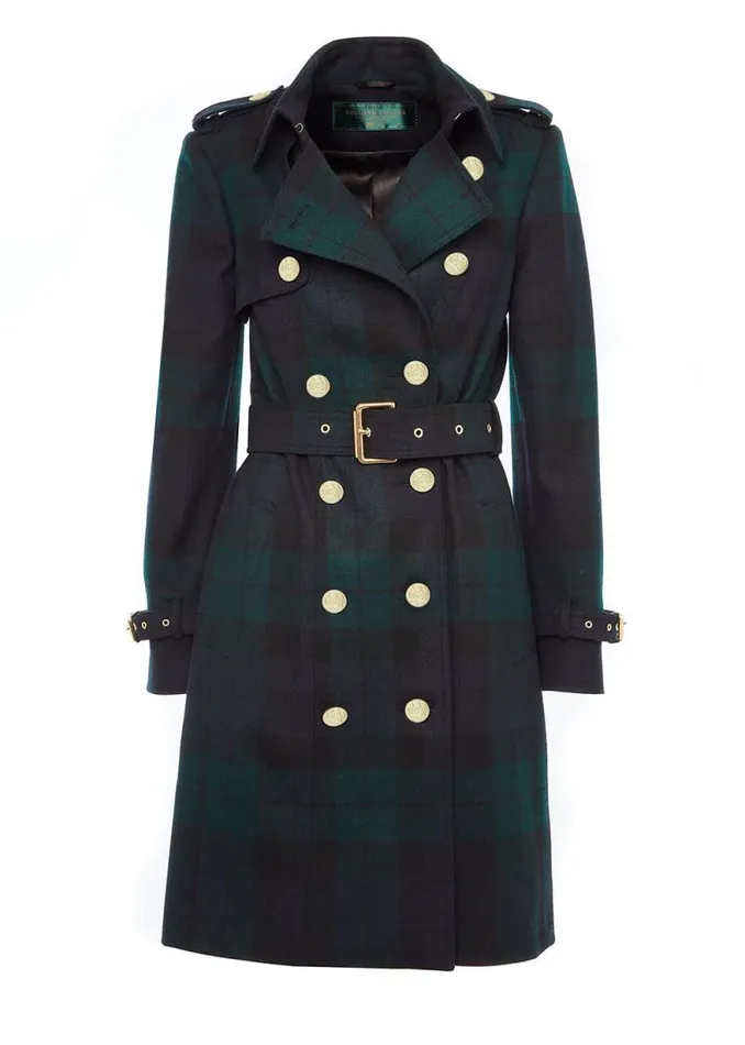 Women Marlborough Trench Coat Blackwatch Holland Cooper Tailoring