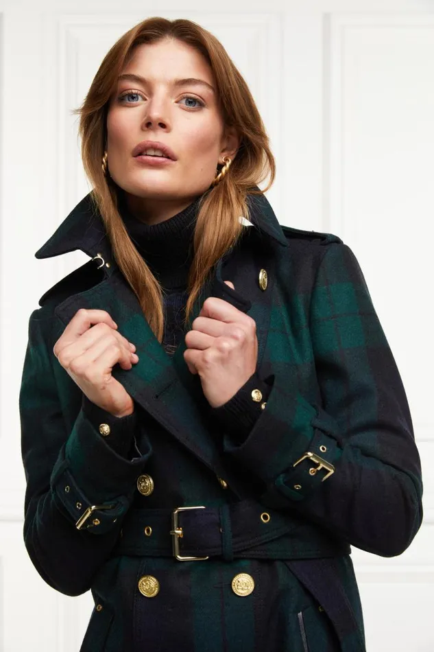 Women Marlborough Trench Coat Blackwatch Holland Cooper Tailoring
