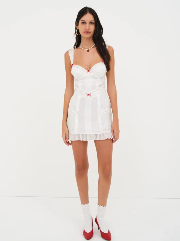Women Martha Slip Dress White For Love and Lemons Lingerie Women Martha Slip Dress White For Love and Lemons Lingerie