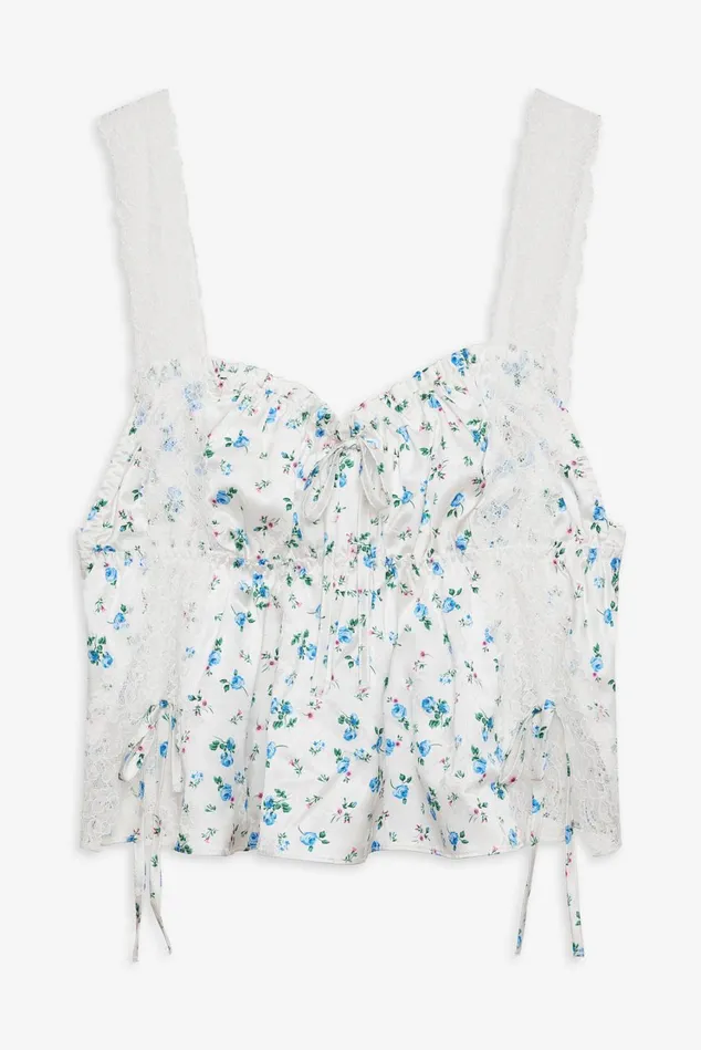 Women Mary Rose Top Blue For Love and Lemons Tops Women Mary Rose Top Blue For Love and Lemons Tops