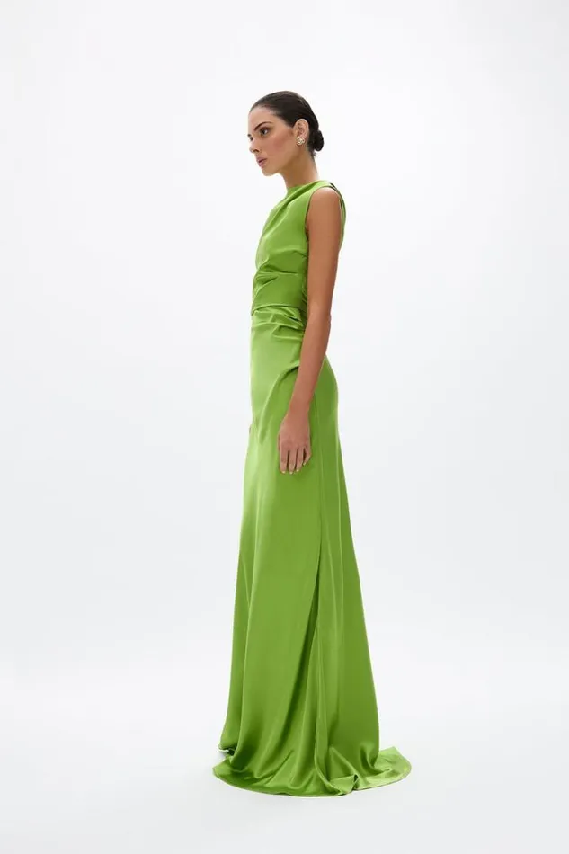 Women Maxi Dresses Rachel Gilbert Mabel Gown Greenery Women Maxi Dresses Rachel Gilbert Mabel Gown Greenery