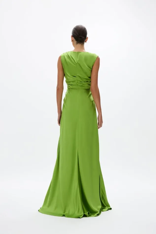Women Maxi Dresses Rachel Gilbert Mabel Gown Greenery Women Maxi Dresses Rachel Gilbert Mabel Gown Greenery