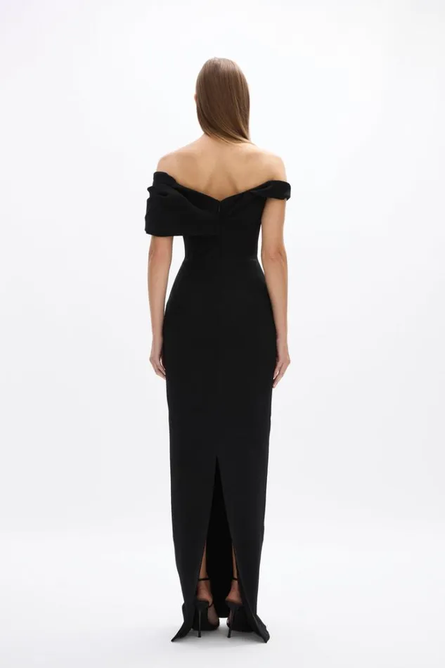 Women Maxi Dresses Rachel Gilbert Mattie Gown Black Women Maxi Dresses Rachel Gilbert Mattie Gown Black