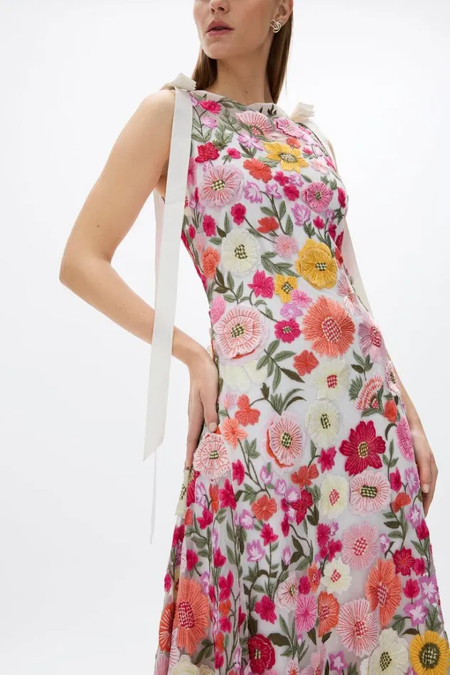 Women Maxi Dresses Rachel Gilbert Nya Gown PinkOrange Women Maxi Dresses Rachel Gilbert Nya Gown PinkOrange