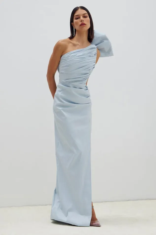 Women Maxi Dresses Rachel Gilbert Olive Gown In Ice Women Maxi Dresses Rachel Gilbert Olive Gown In Ice