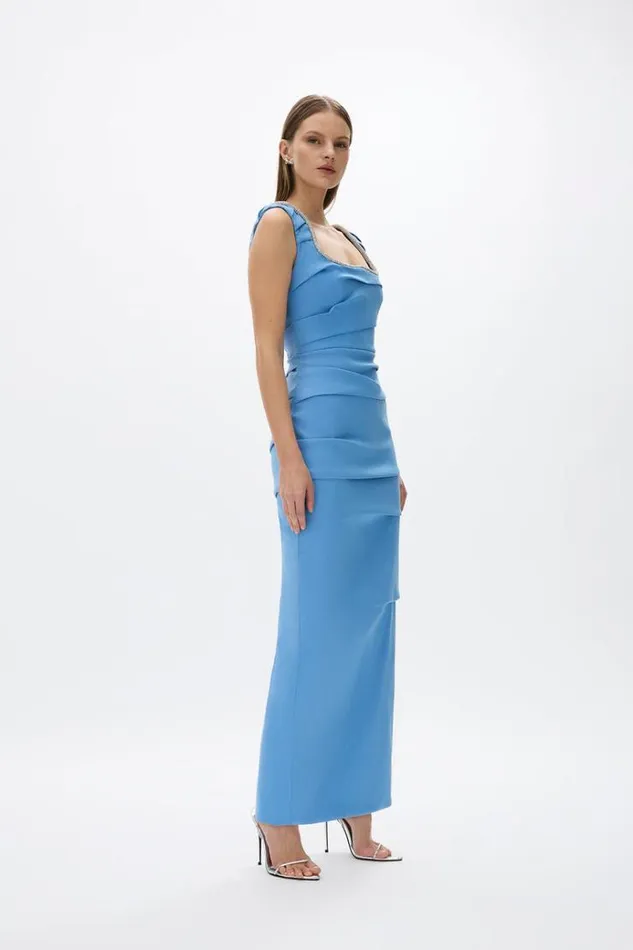 Women Maxi Dresses Rachel Gilbert Onyx Gown Marina Blue Women Maxi Dresses Rachel Gilbert Onyx Gown Marina Blue