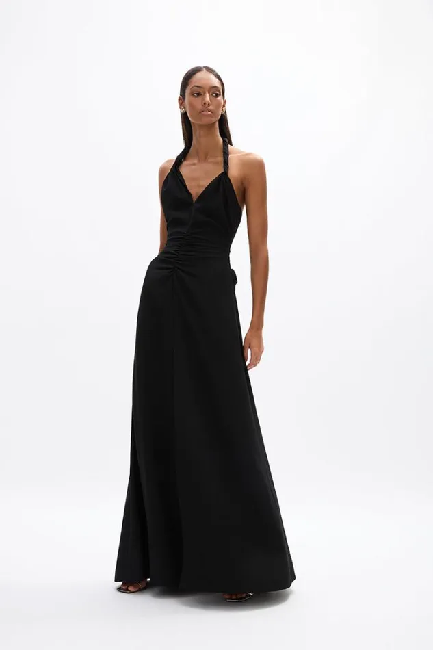 Women Maxi Dresses Rachel Gilbert Soren Gown Black