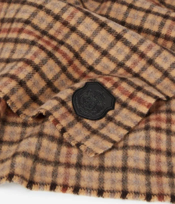 WomenMen Checked Wool Scarf THE KOOPLES Hats and Scarves