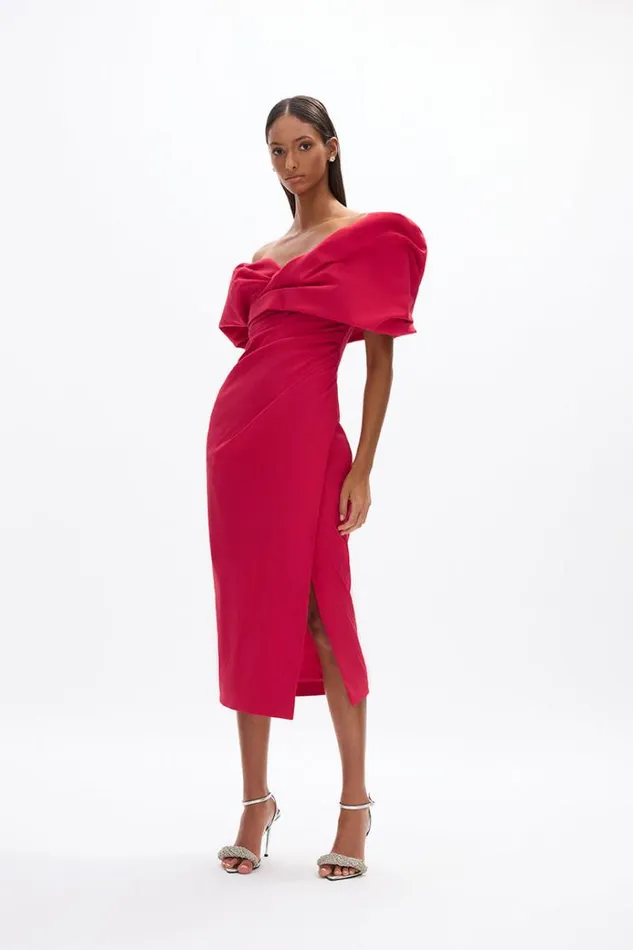 Women Midi Dresses Rachel Gilbert GIA DRESS Women Midi Dresses Rachel Gilbert GIA DRESS