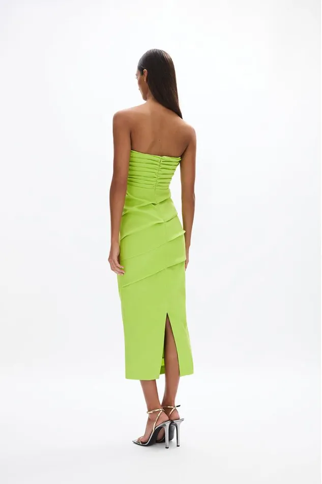 Women Midi Dresses Rachel Gilbert Ren Dress Lime Women Midi Dresses Rachel Gilbert Ren Dress Lime