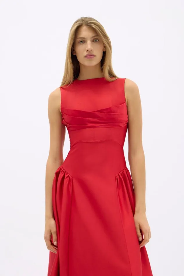 Women Midi Dresses Rachel Gilbert SAWYER DRESS Women Midi Dresses Rachel Gilbert SAWYER DRESS
