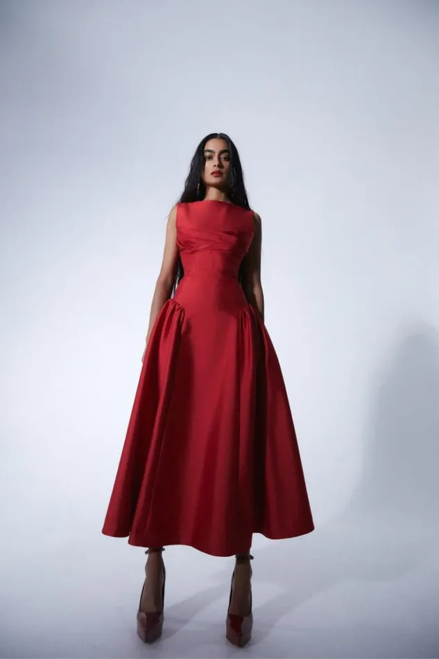 Women Midi Dresses Rachel Gilbert SAWYER DRESS Women Midi Dresses Rachel Gilbert SAWYER DRESS